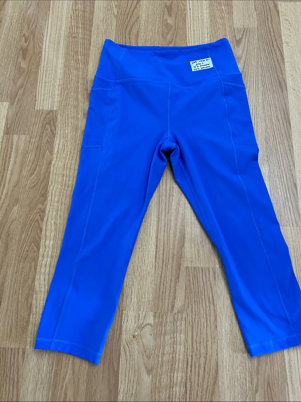 069. Royal Blue Active Capri Leggings
